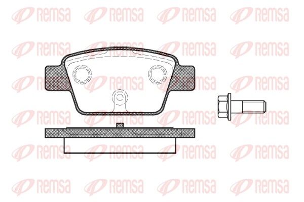 REMSA 0861.00 Brake Pad Set, disc brake