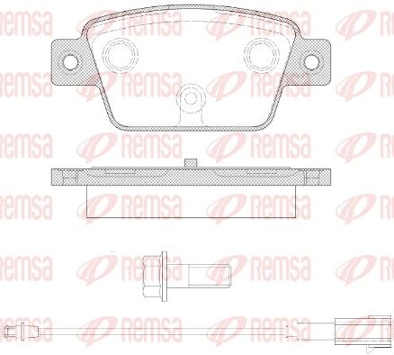 REMSA 0861.12 Brake Pad Set, disc brake