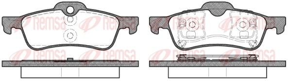 REMSA 0862.00 Brake Pad Set, disc brake