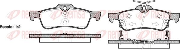 REMSA 0862.02 Brake Pad Set, disc brake