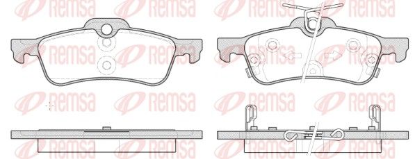 REMSA 0862.12 Brake Pad Set, disc brake