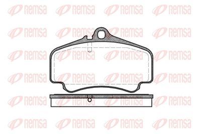 Brake Pad Set, disc brake REMSA 0863.00