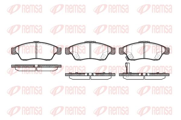 REMSA 0875.01 Brake Pad Set, disc brake