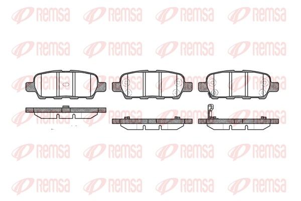 REMSA 0876.01 Brake Pad Set, disc brake