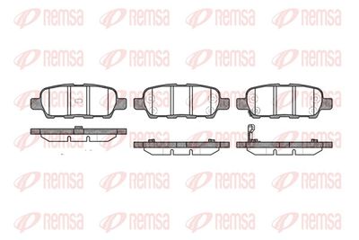 Brake Pad Set, disc brake REMSA 0876.01