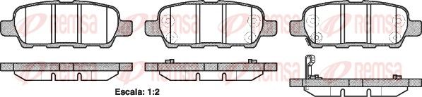 REMSA 0876.21 Brake Pad Set, disc brake