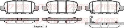 Brake Pad Set, disc brake REMSA 0876.21