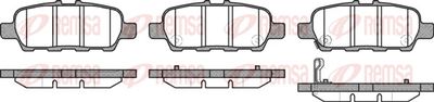 Brake Pad Set, disc brake REMSA 0876.31