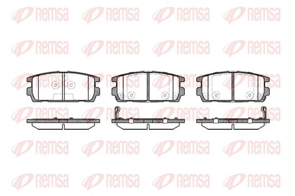 REMSA 0877.02 Brake Pad Set, disc brake