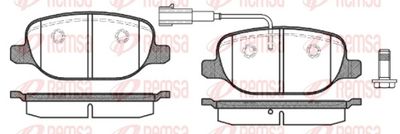 Brake Pad Set, disc brake REMSA 0878.02