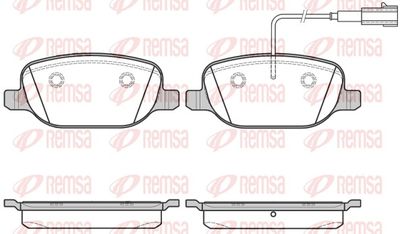 Brake Pad Set, disc brake REMSA 0878.12