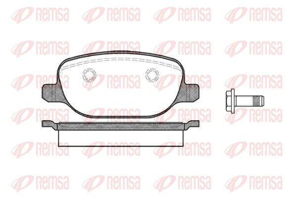 REMSA 0878.00 Brake Pad Set, disc brake