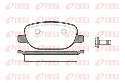 Brake Pad Set, disc brake REMSA 0878.00