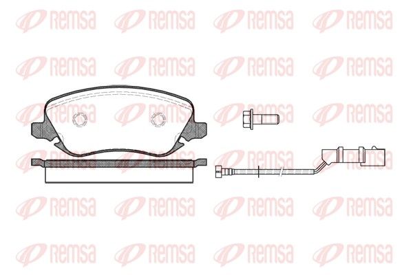 REMSA 0879.02 Brake Pad Set, disc brake