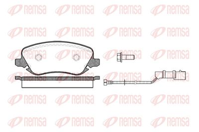 Brake Pad Set, disc brake REMSA 0879.02