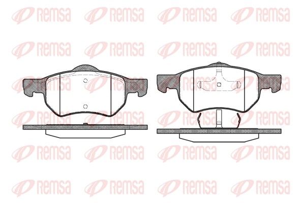 REMSA 0882.00 Brake Pad Set, disc brake
