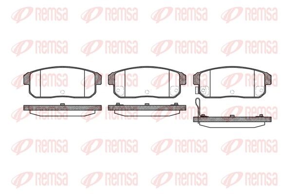 REMSA 0883.11 Brake Pad Set, disc brake