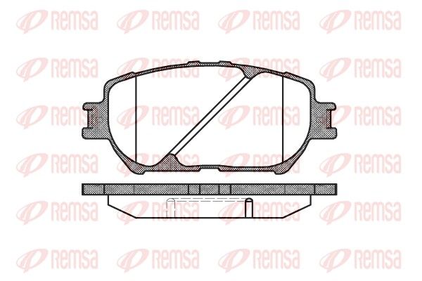 REMSA 0884.00 Brake Pad Set, disc brake