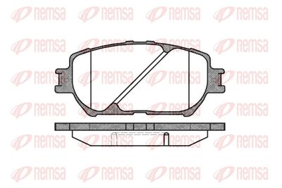 Brake Pad Set, disc brake REMSA 0884.00