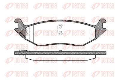 Brake Pad Set, disc brake REMSA 0885.04