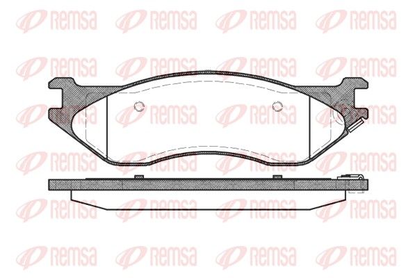 REMSA 0887.04 Brake Pad Set, disc brake