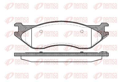 Brake Pad Set, disc brake REMSA 0887.04