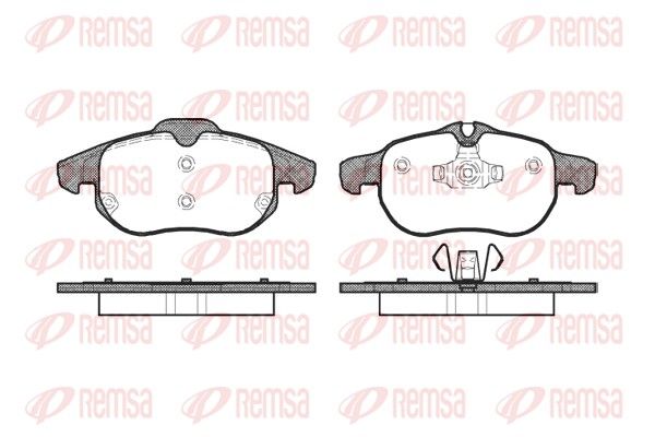 REMSA 0888.00 Brake Pad Set, disc brake