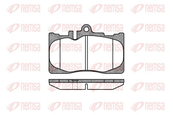 REMSA 0890.00 Brake Pad Set, disc brake