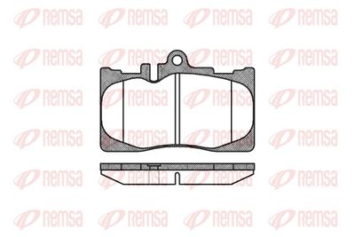 Brake Pad Set, disc brake REMSA 0890.00