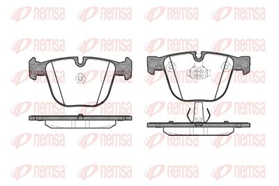 Brake Pad Set, disc brake REMSA 0892.00