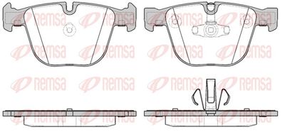 Brake Pad Set, disc brake REMSA 0892.20