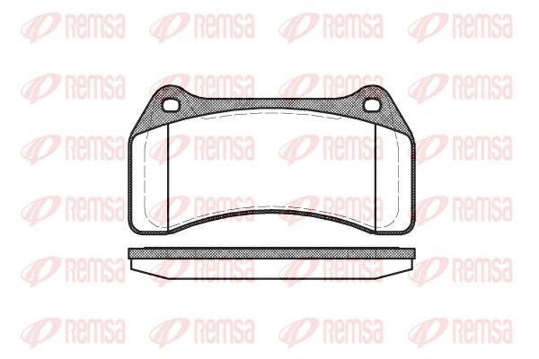 REMSA 0895.00 Brake Pad Set, disc brake