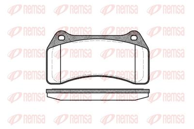 Brake Pad Set, disc brake REMSA 0895.00