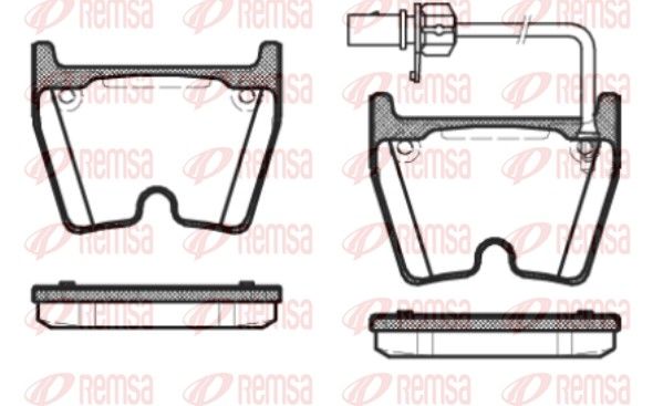REMSA 0896.01 Brake Pad Set, disc brake