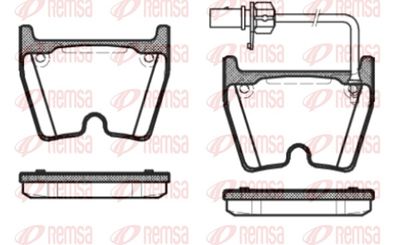 Brake Pad Set, disc brake REMSA 0896.01