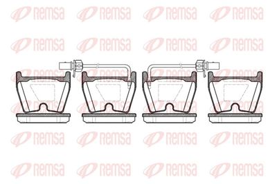 Brake Pad Set, disc brake REMSA 0896.02