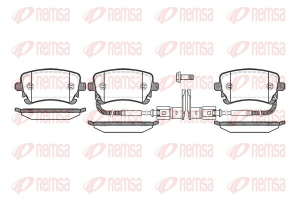 REMSA 0897.02 Brake Pad Set, disc brake