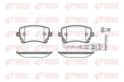 Brake Pad Set, disc brake REMSA 0897.11