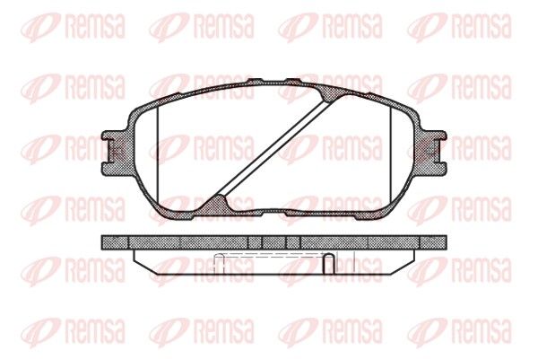 REMSA 0898.00 Brake Pad Set, disc brake