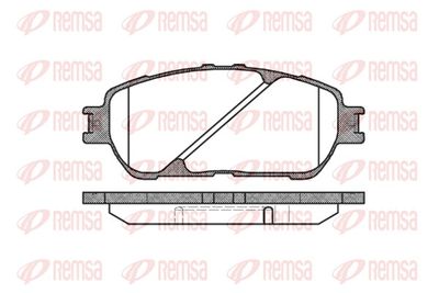 Brake Pad Set, disc brake REMSA 0898.00