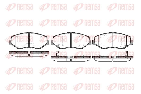 REMSA 0899.00 Brake Pad Set, disc brake