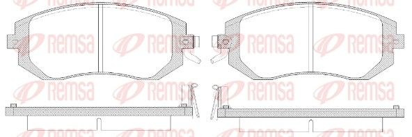 REMSA 0951.14 Brake Pad Set, disc brake