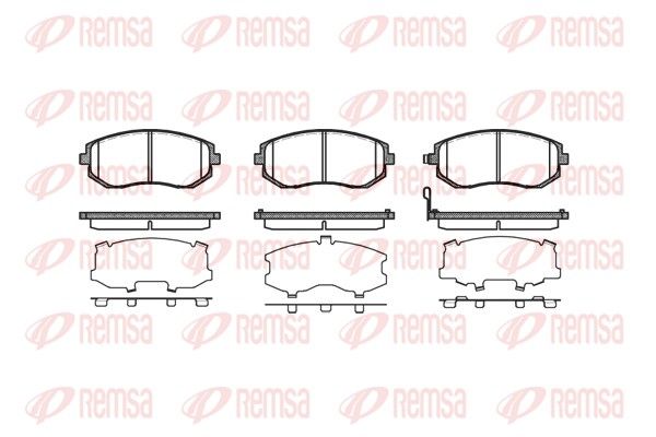 REMSA 0951.11 Brake Pad Set, disc brake