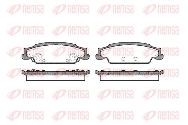 REMSA 0952.02 Brake Pad Set, disc brake