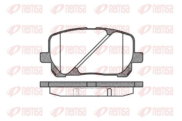 REMSA 0954.00 Brake Pad Set, disc brake