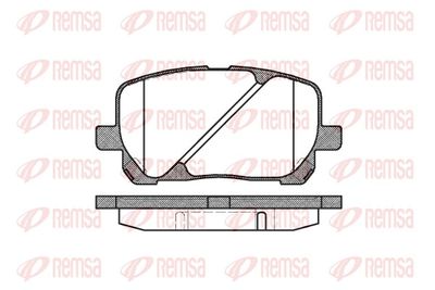 Brake Pad Set, disc brake REMSA 0954.00