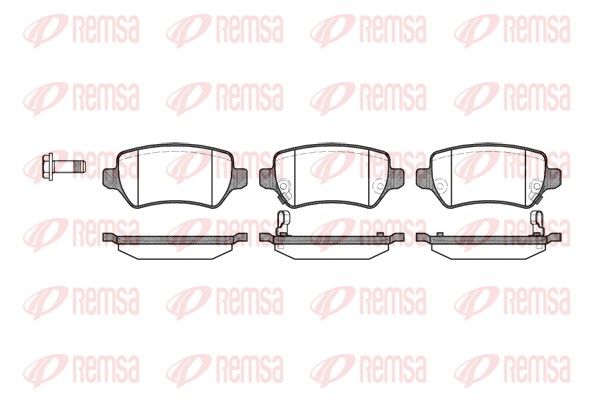 REMSA 0957.02 Brake Pad Set, disc brake