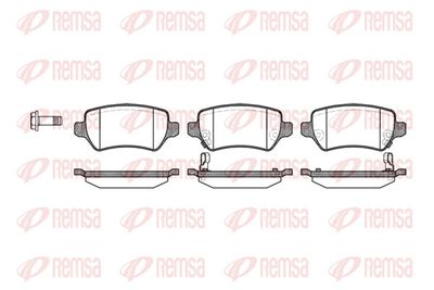 Brake Pad Set, disc brake REMSA 0957.02
