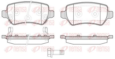 Brake Pad Set, disc brake REMSA 0957.22