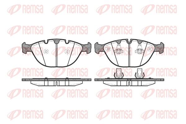 REMSA 0958.00 Brake Pad Set, disc brake
